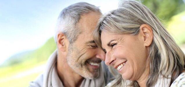 woman and man with increased potency after 60 years